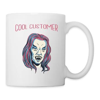 Cool Vampire Retro Halloween Beautiful Hot Fashion - Tasse - Weiß - Rechts
