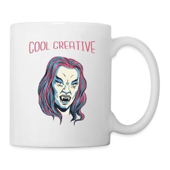 Cool Vampire Retro Halloween Beautiful Hot Fashion - Tasse - Weiß - Rechts