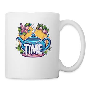Diese Teekanne sagt, es ist Teezeit - Tasse - Weiß - Rechts