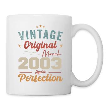 Mars 2003 Millésime Born Vintage Anniversaire - Mug blanc - blanc - Droite