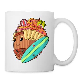 Surf Cupcake - Tasse - Weiß - Rechts