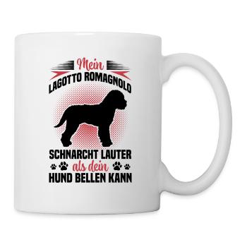 Lagotto Romagnolo snores loud water dog - Mug - white - Right