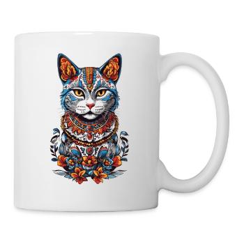 Mexican Cat Decoration for Cat Lovers - Mug - white - Right