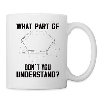Ballon Dodgeball Hexagon Pit Sports Gaga - Mug blanc - blanc - Droite