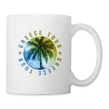 Vacances en Grèce - Mug blanc - blanc - Droite