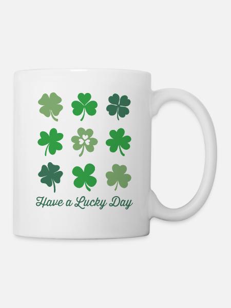 Ich wünsche Ihnen einen glücklichen Tag - Tasse - Weiß