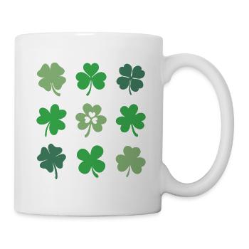 Kleeblätter - Tasse - Weiß - Rechts