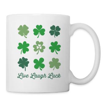 Live Laugh Luck - Mug blanc - blanc - Droite