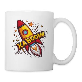 The Crazy Funny Cartoon Ka-Boom Rocket Launch - Mug - white - Right