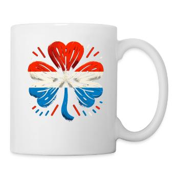 Shamrock Netherlands Flag Saint Patrick St - Mug - white - Right