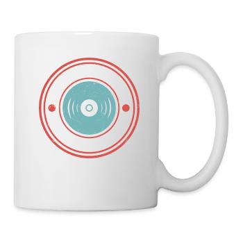 J’ai trop de disques vinyles qui ont dit que personne n’avait jamais été - Mug blanc - blanc - Droite