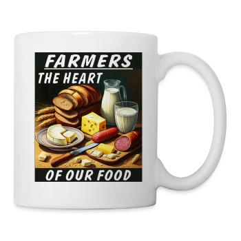 FARMERS THE HEART OF OUR FOOD - Mug - white - Right