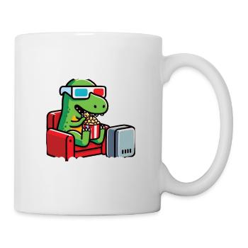 Offizielles Filmshirt Filmfans Cineasten T-Rex - Tasse - Weiß - Rechts