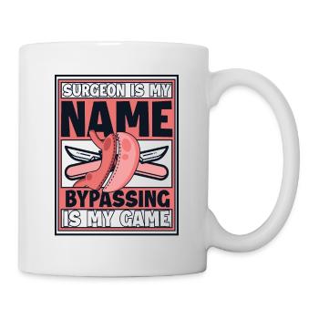 Le chirurgien est mon nom Le contournement est mon jeu gastrique - Mug blanc - blanc - Droite