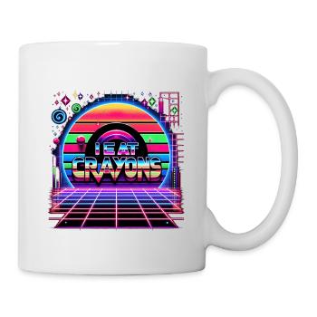 I Eat Crayons 21 - Tasse - Weiß - Rechts