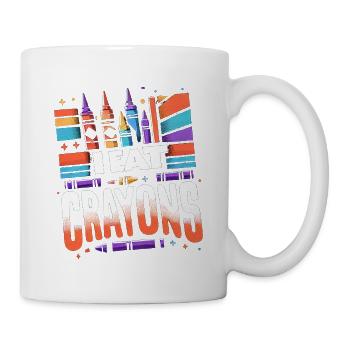 I Eat Crayons 17 - Tasse - Weiß - Rechts