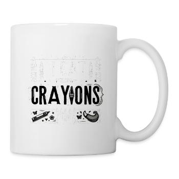 I Eat Crayons 24 - Tasse - Weiß - Rechts
