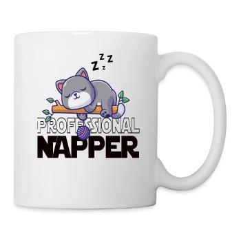Professinonal Napper, Cat, Cats, Baby, Cats - Mug - white - Right