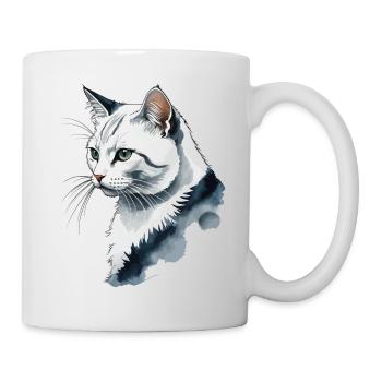 Cute Cat Design for Domestic Cat Owners - Mug - white - Right
