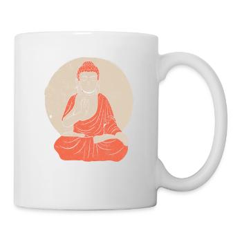 Buddha Monk Namaste Buddhism I Gift - Mug - white - Right