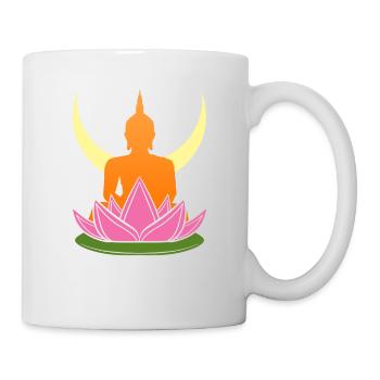 Buddha Monk Namaste Buddhism I Gift - Mug - white - Right