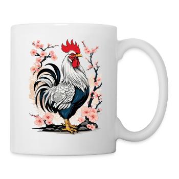 Asian Rooster Aesthetics For Chicken Lovers - Mug - white - Right