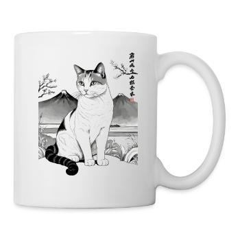 Hauskatzen Besitzer Niedliche Katze Katzen Dame - Tasse - Weiß - Rechts