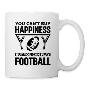 Football américain - Quand je joue au football, je suis heureux - Mug blanc - blanc - Droite