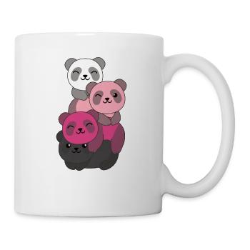 transfem flag pride LGBTQ cute panda - Mug - white - Right