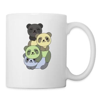 Cassgender Flag Pride LGBTQ Cute Panda - Mug - white - Right