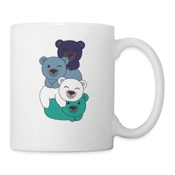 oriented aroace flag pride LGBTQ cute bear - Mug - white - Right