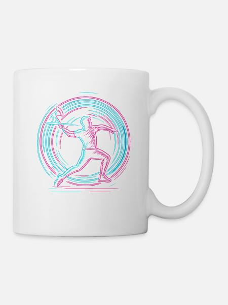 Axt Werfen Beil Werfer Äxte - Tasse - Weiß
