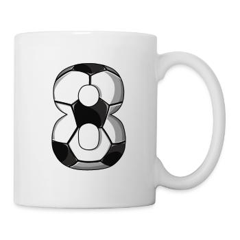 8th Birthday Football - Mug - white - Right