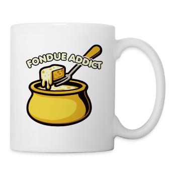 Fondue Addict - Délicieuse fondue au fromage Suisse Nourriture - Mug blanc - blanc - Droite