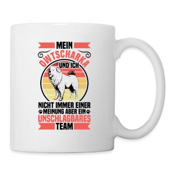 Ovcharka est imbattable Ovcharka caucasienne - Mug blanc - blanc - Droite