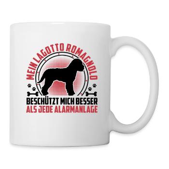 Lagotto Romagnolo protects me water dog - Mug - white - Right