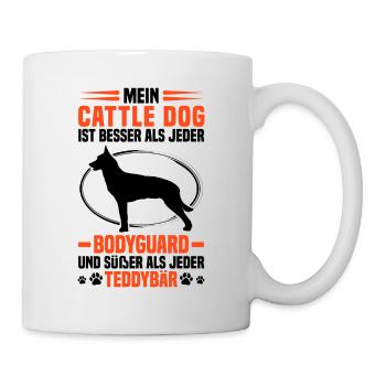 Bouvier australien meilleur que garde du corps - Mug blanc - blanc - Droite