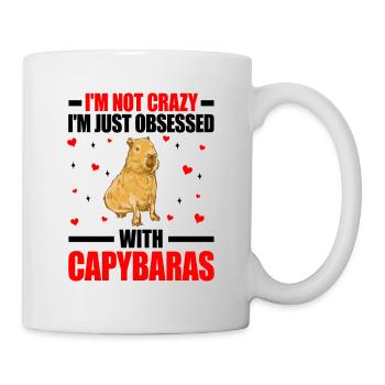 Capybara pas fou Capybara d’Amérique du Sud - Mug blanc - blanc - Droite