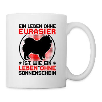 La vie sans Eurasier Spitz Eurasier - Mug blanc - blanc - Droite