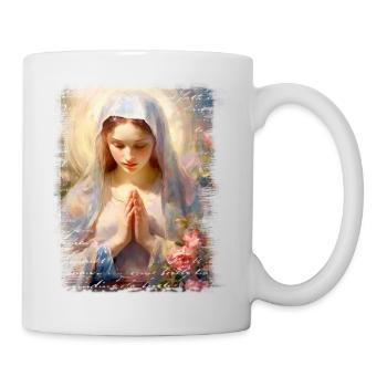 Jungfrau Maria Jesus Bibel christliche Religion christlich - Tasse - Weiß - Rechts