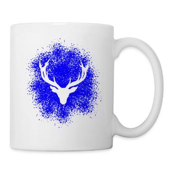 Majestic Deer Head – For Hunters & Nature Lovers - Mug - white - Right
