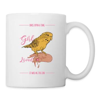 A Girl Who Really Loved Parakeets Bird Avian Parro - Mug - white - Right