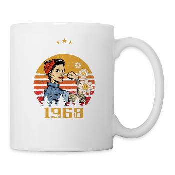 Frauen im März 1968 Geboren Geburtstag 1968 - Tasse - Weiß - Rechts