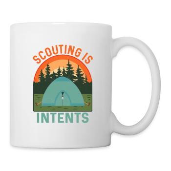 Adventure Awaits: In Tents Scouting Tee - Mug - white - Right