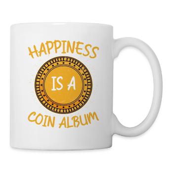 Album of Happiness : un délice pour les collectionneurs de pièces de monnaie - Mug blanc - blanc - Droite