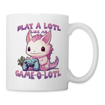 Axolotl Gamer T Kawaii Stuff Anime Axolotl Otaku - Mug blanc - blanc - Droite