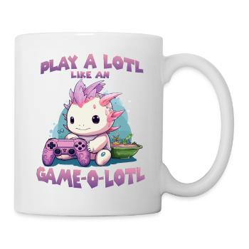 Kawaii Axolotl Anime T pour gamer hobby streamer - Mug blanc - blanc - Droite