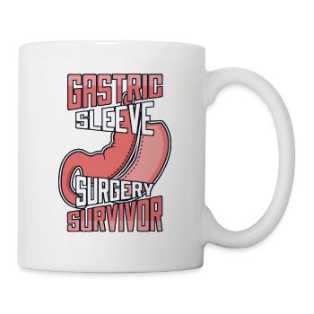 Chirurgie de la sleeve gastrique Survivant Bariatrique Gastrique - Mug blanc - blanc - Droite