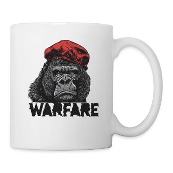 Parodie-Design für einen Gorilla Krieg - Tasse - Weiß - Rechts