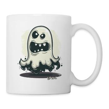 Düster, grimmig, verrückt, lustiger Geist - Tasse - Weiß - Rechts